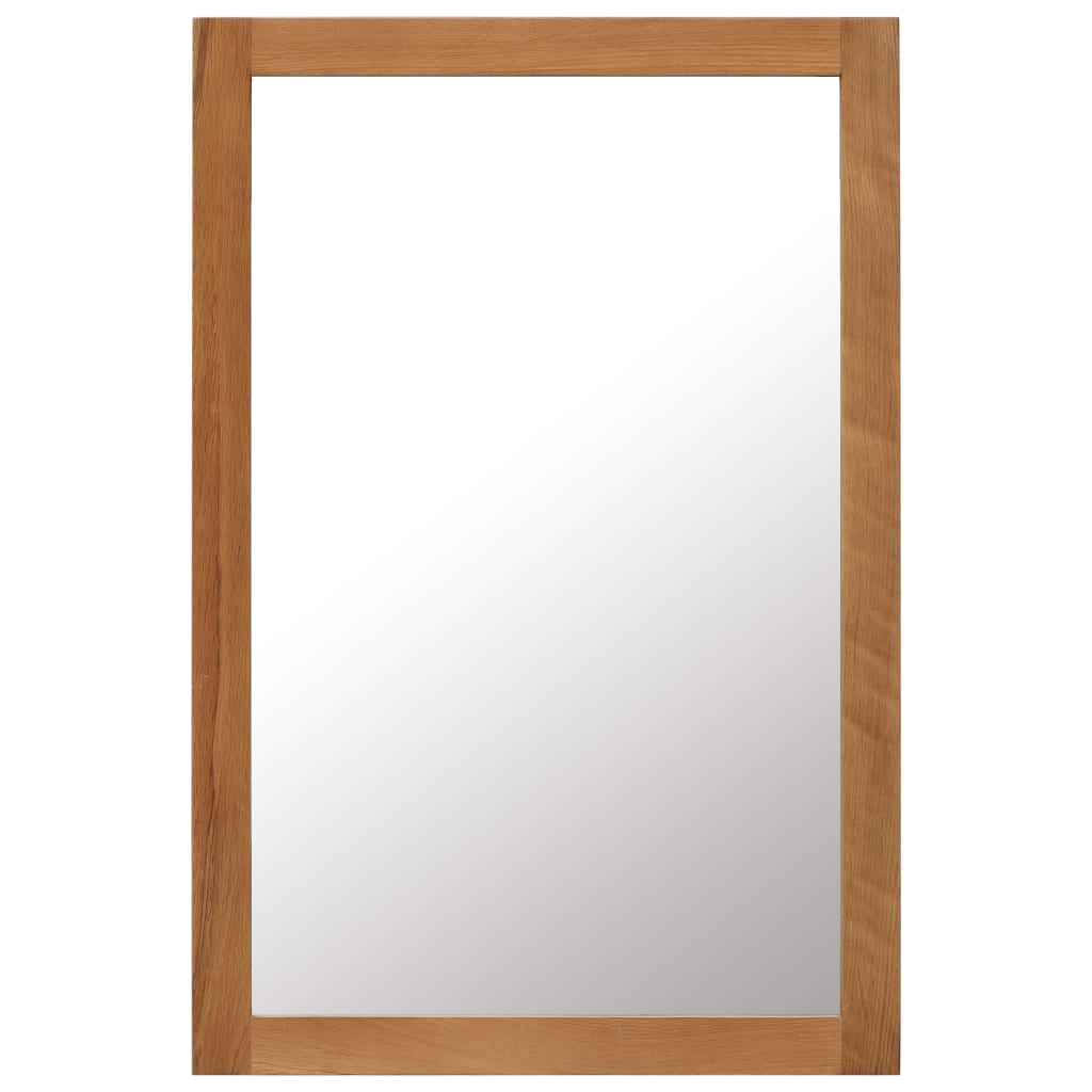 vidaXL spogulis, 60x90 cm, ozola masīvkoks