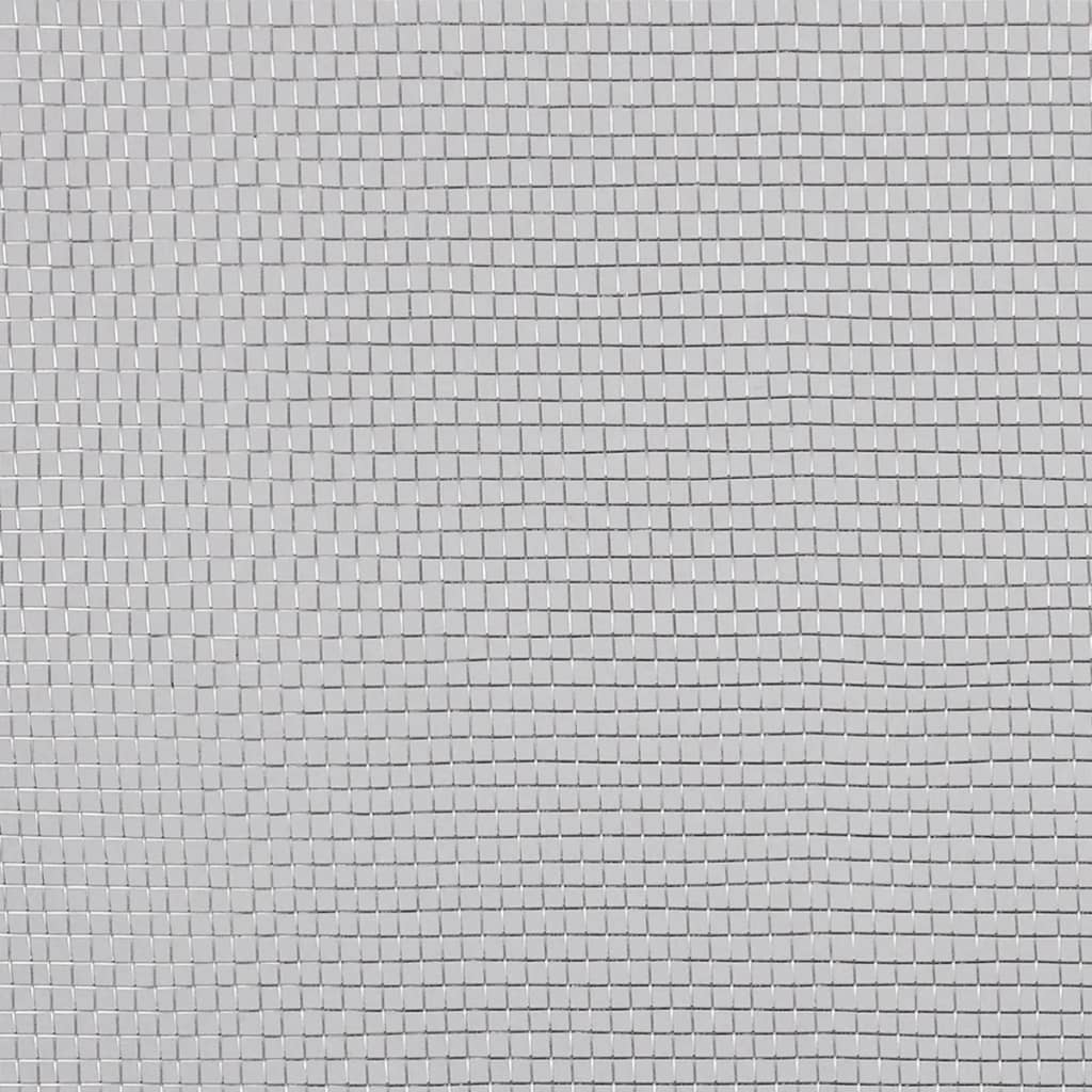 vidaXL siets, alumīnijs, 100x500 cm, sudraba krāsā