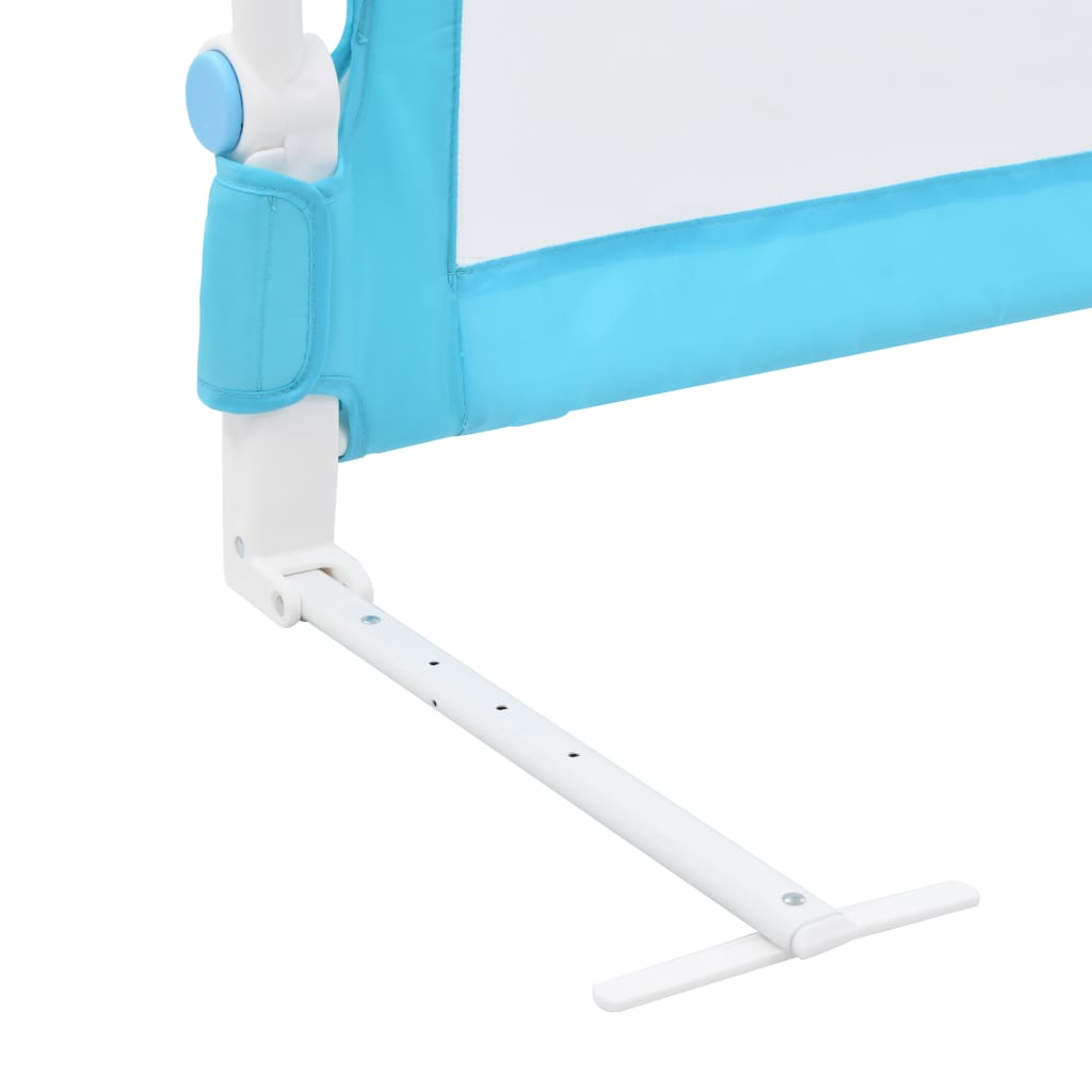 vidaXL bērnu gultas aizsargbarjera, zila, 180x42 cm, poliesters