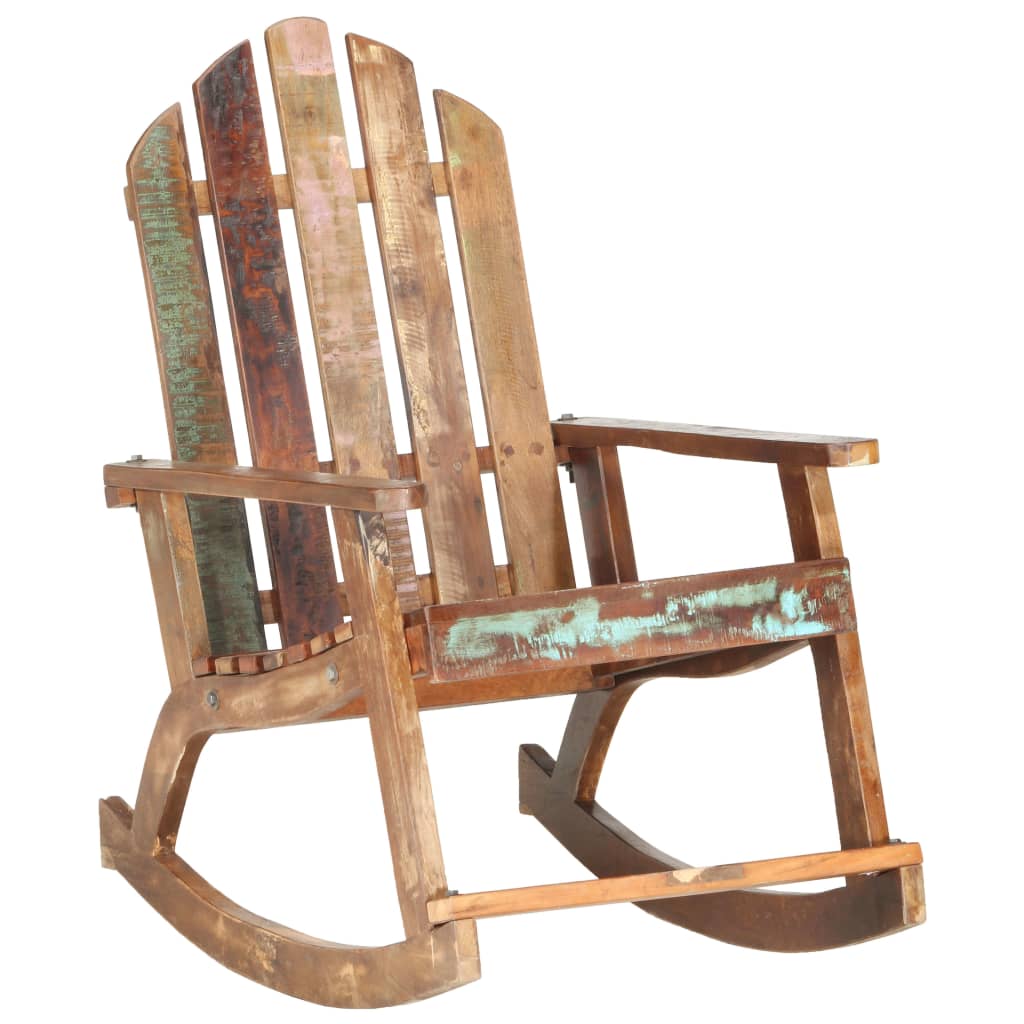 vidaXL šūpuļkrēsls, pārstrādāts masīvkoks