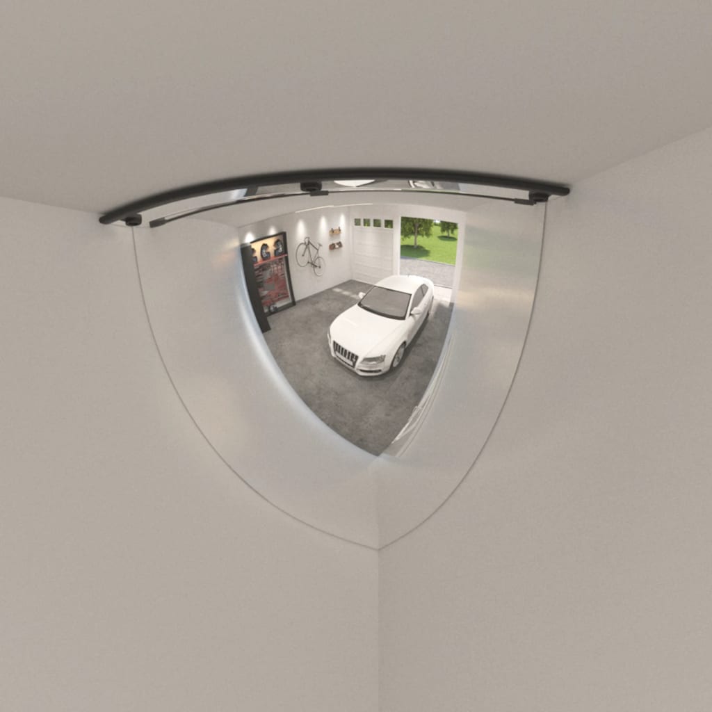 vidaXL satiksmes spoguļi, 2 gb., ceturtdaļas kupolveida, Ø80cm, akrils