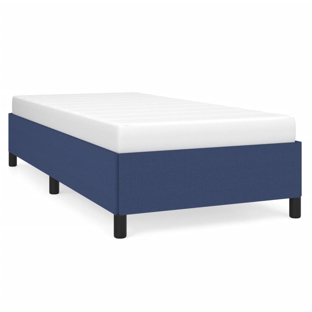 vidaXL gultas rāmis, zils, 100x200 cm, audums