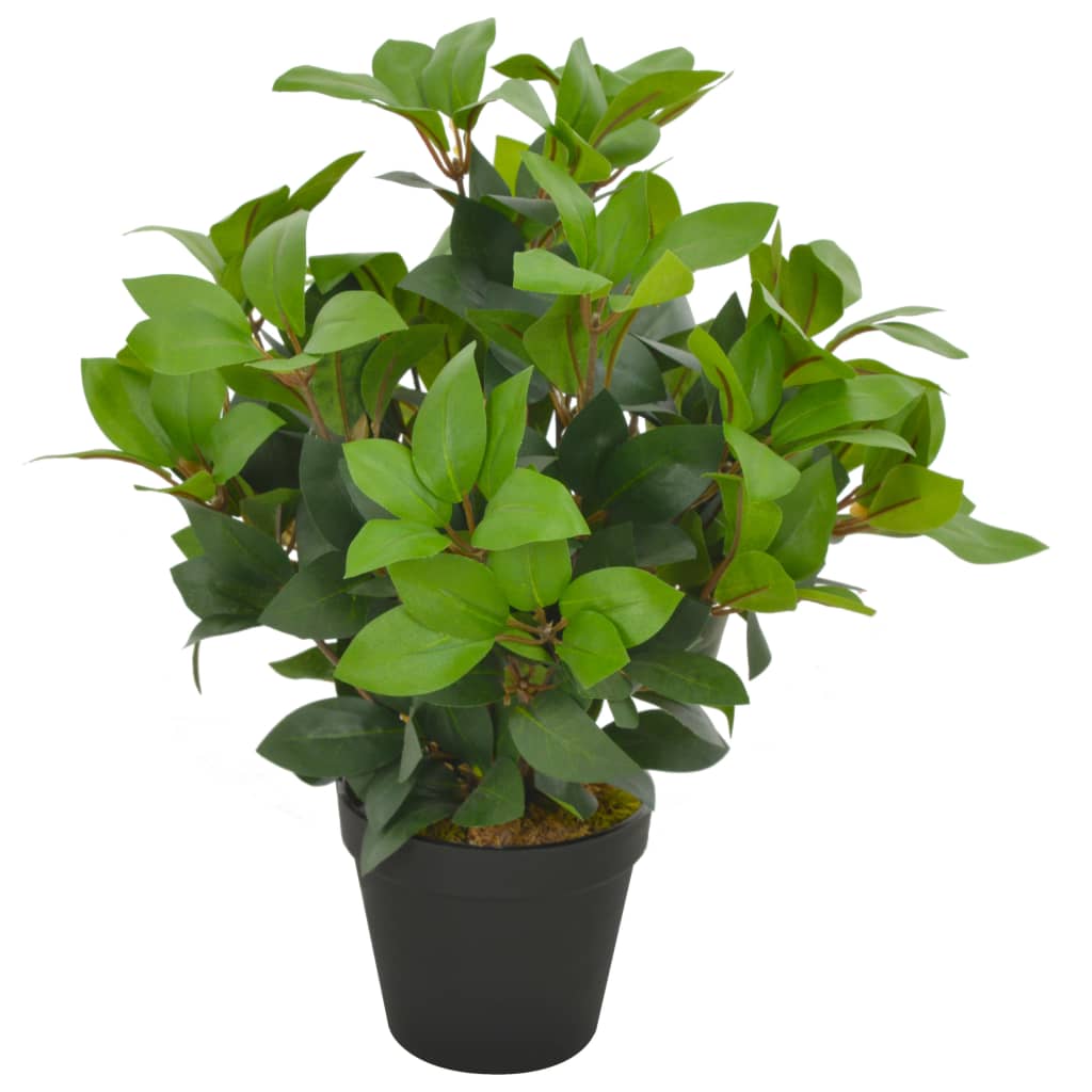 vidaXL mākslīgais augs, lauru koks ar podiņu, zaļš, 40 cm