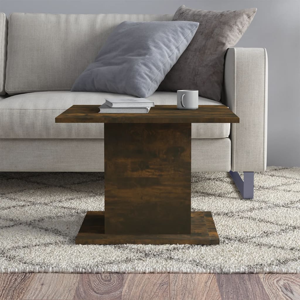 vidaXL kafijas galdiņš, ozolkoka krāsa, 55,5x55,5x40 cm, skaidu plātne
