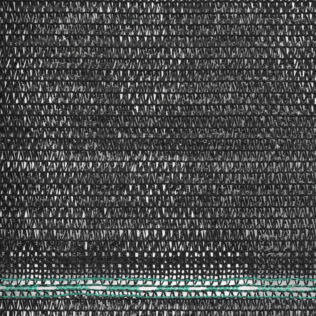 vidaXL tenisa laukuma tīkls, HDPE, 2x50 m, melns