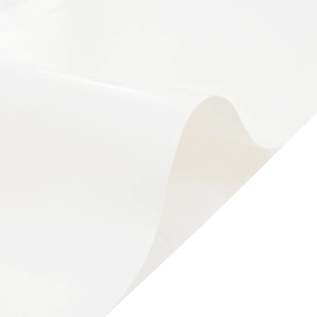 vidaXL brezenta pārklājs, balts, 5x8 m, 650 g/m²