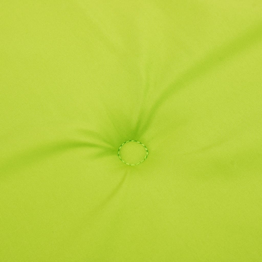 vidaXL dārza sola matracis, 180x50x3 cm, audums, spilgti zaļš