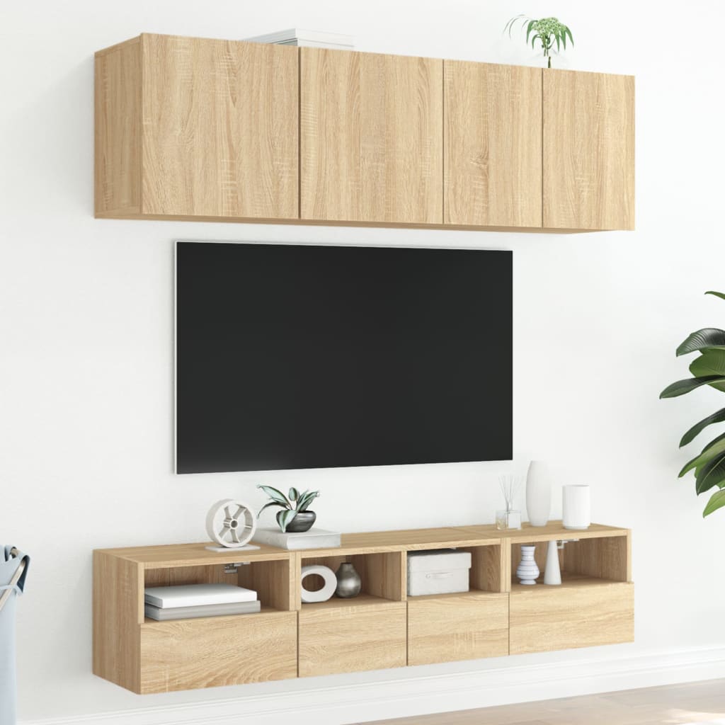 vidaXL TV sienas skapītis, ozola, 40x30x30 cm, inženierijas koks