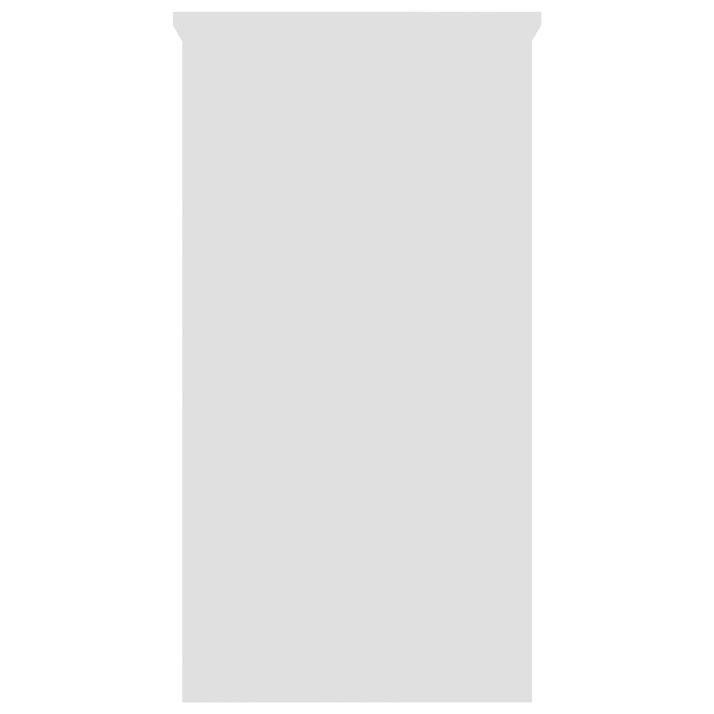 vidaXL rakstāmgalds, balts, 80x40x75 cm, skaidu plāksne
