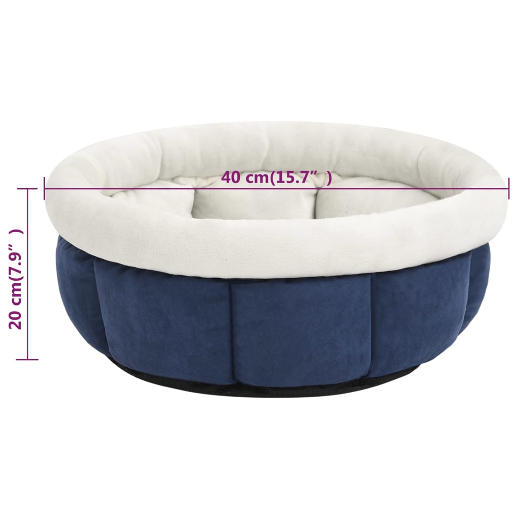 vidaXL suņu gulta, 40x40x20 cm, zila
