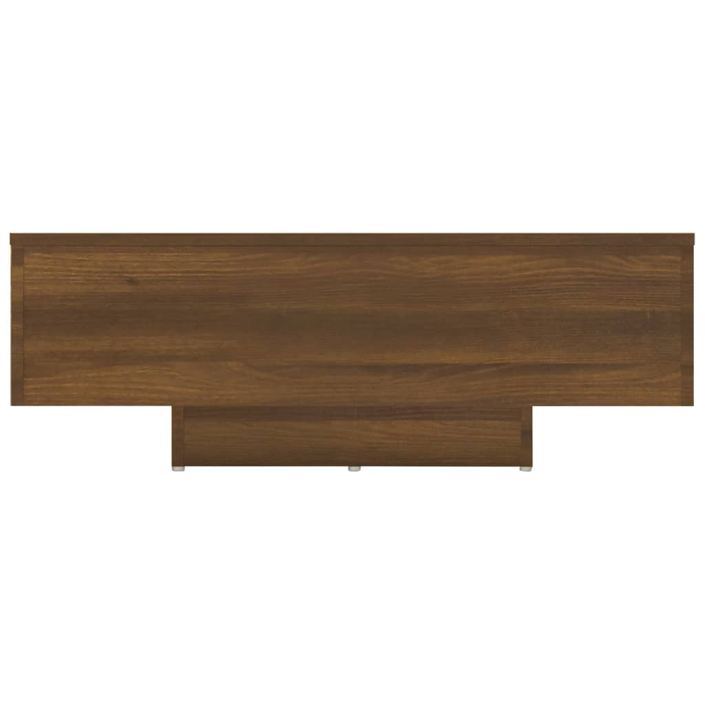 vidaXL kafijas galdiņš, ozolkoka krāsa, 85x55x31 cm, inženierijas koks