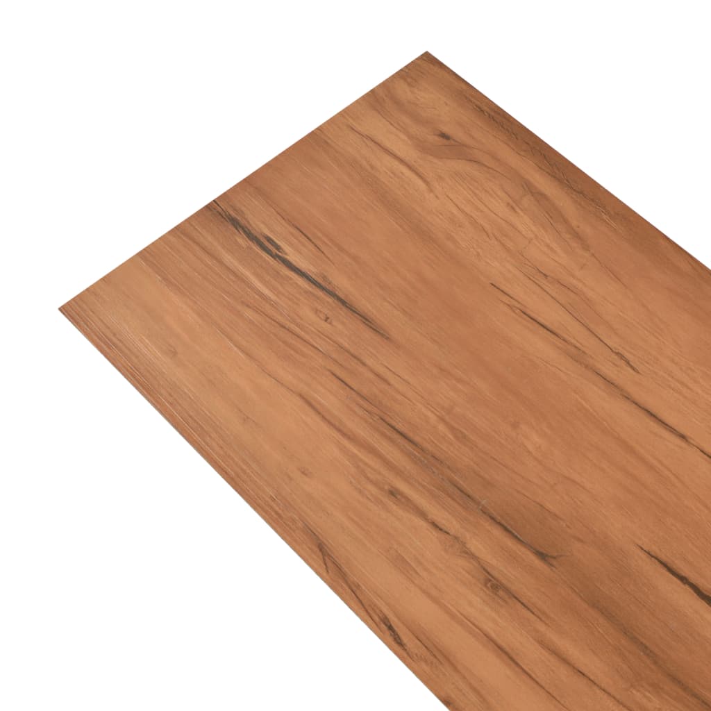 vidaXL grīdas dēļi, 5,26 m², 2 mm, dabīga gobas koka PVC