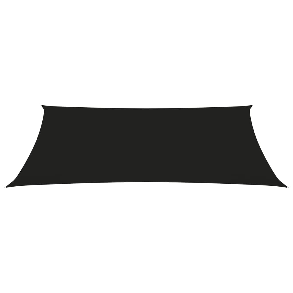 vidaXL saulessargs, 2x4 m, taisnstūra forma, melns oksforda audums