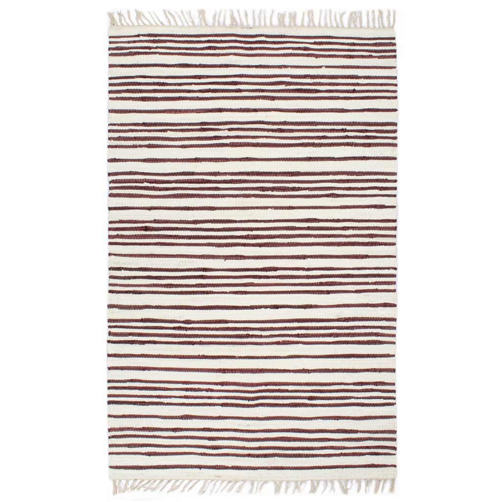 vidaXL Chindi paklājs, 200x290 cm, pīts ar rokām, kokvilna