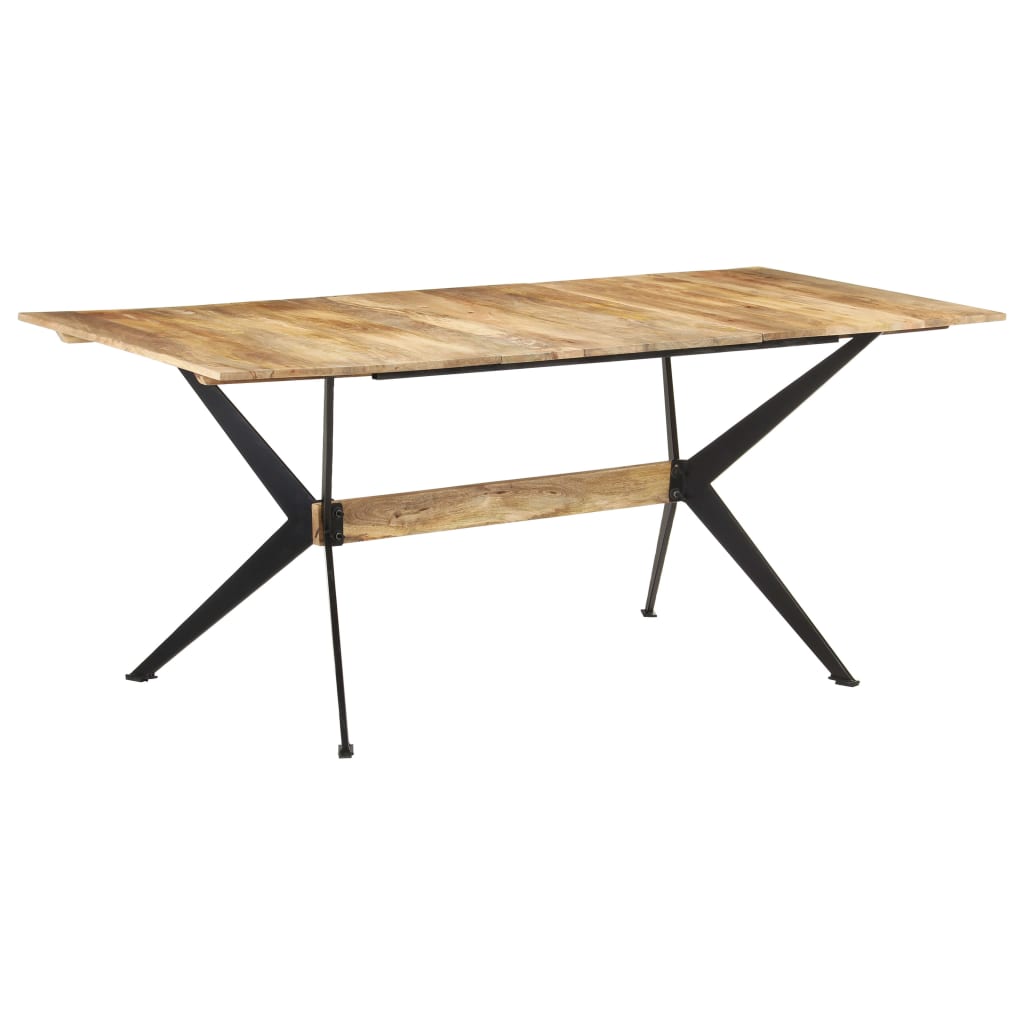 vidaXL virtuves galds, 180x90x76 cm, mango masīvkoks