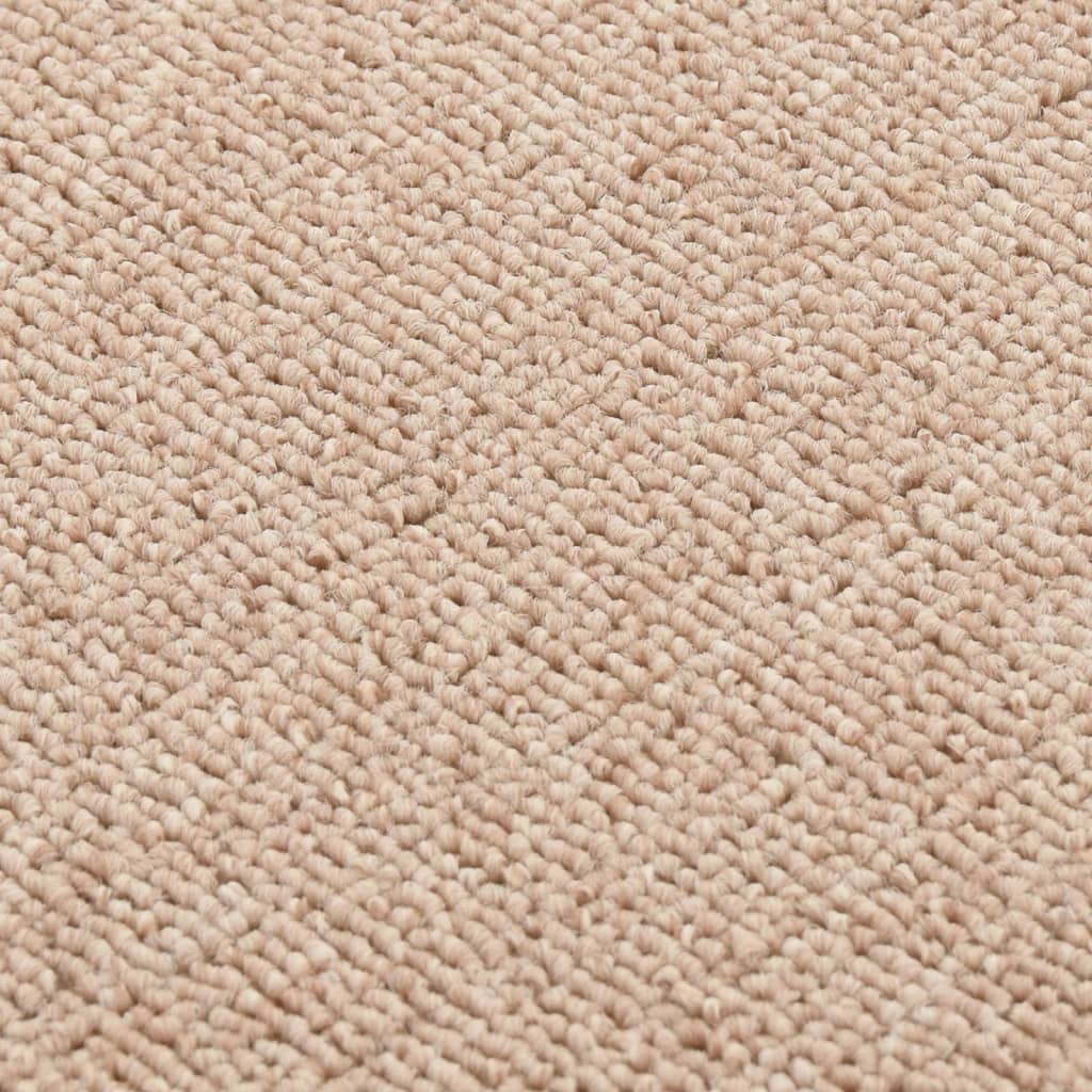 vidaXL kāpņu paklāji, neslīdoši, 15 gab., 75x20 cm, bēši, taisnstūra