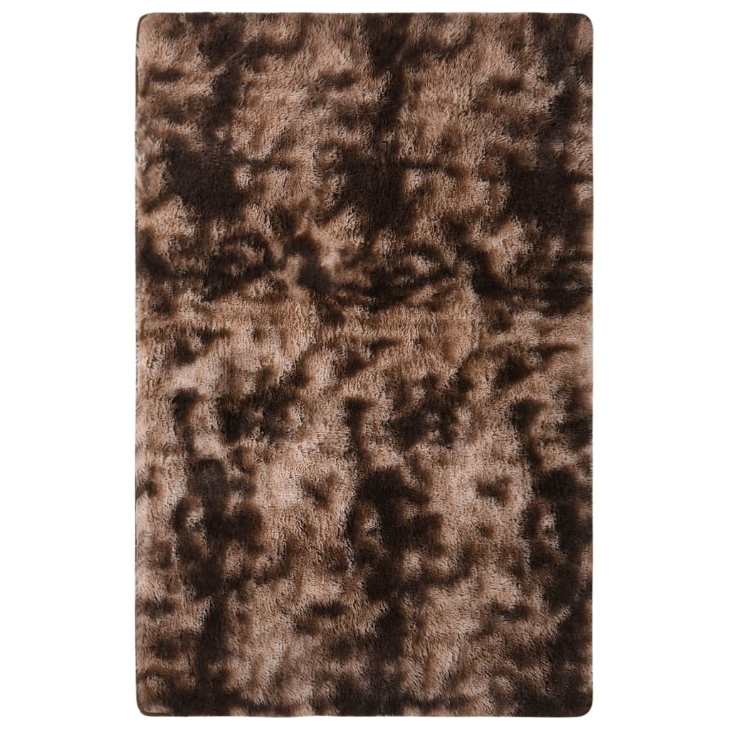 vidaXL paklājs, 230x160 cm, pūkains, pelēkbrūns
