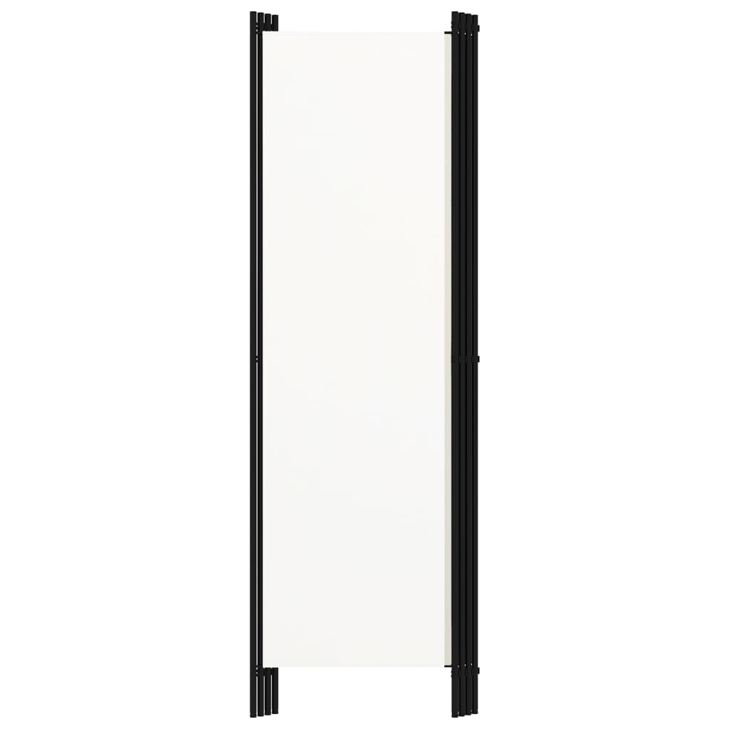 vidaXL 4-paneļu istabas aizslietnis, balts, 200x180 cm