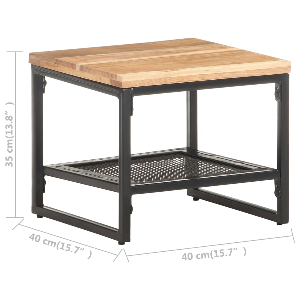 vidaXL galdiņš, 40x40x35 cm, akācijas masīvkoks
