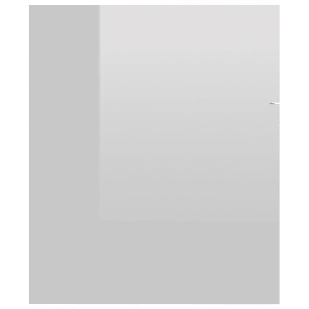 vidaXL izlietnes skapītis, spīdīgi balts, 60x38,5x46 cm, skaidu plātne