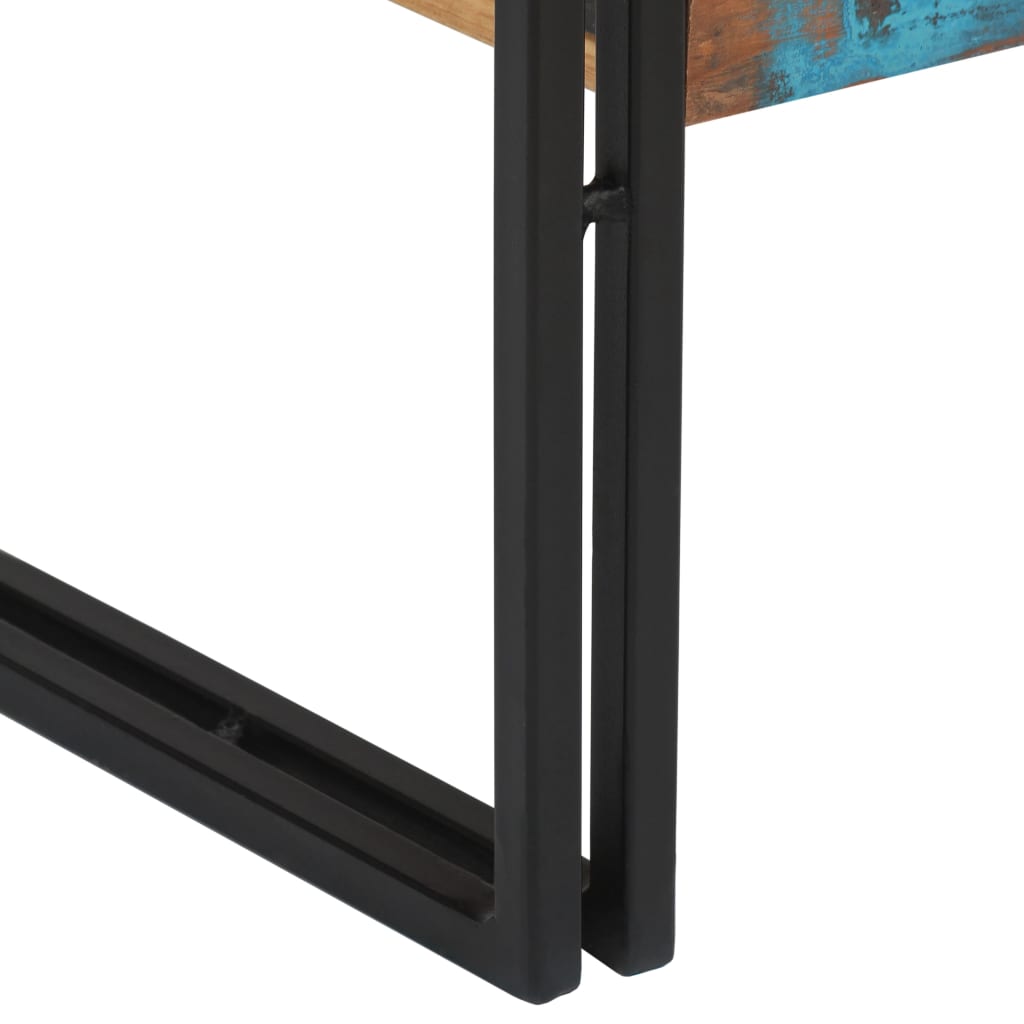 vidaXL konsoles galdiņš, 120x30x76 cm, pārstrādāts masīvkoks