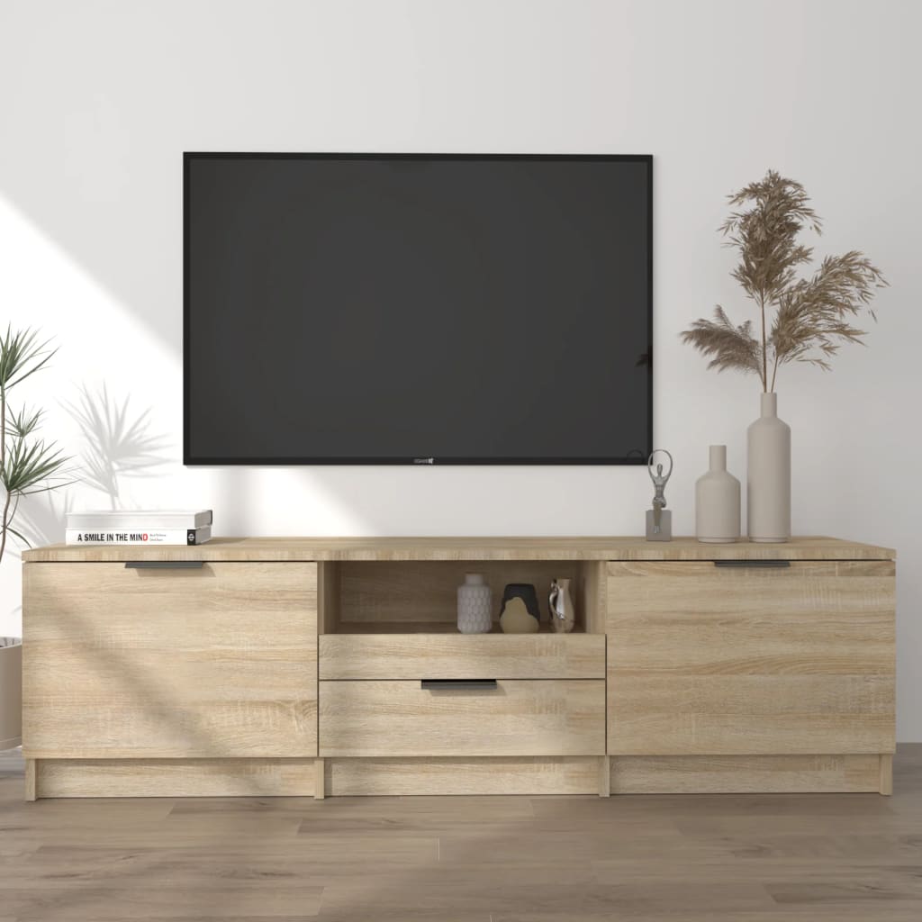 vidaXL TV skapītis, ozolkoka krāsa, 140x35x40 cm, inženierijas koks