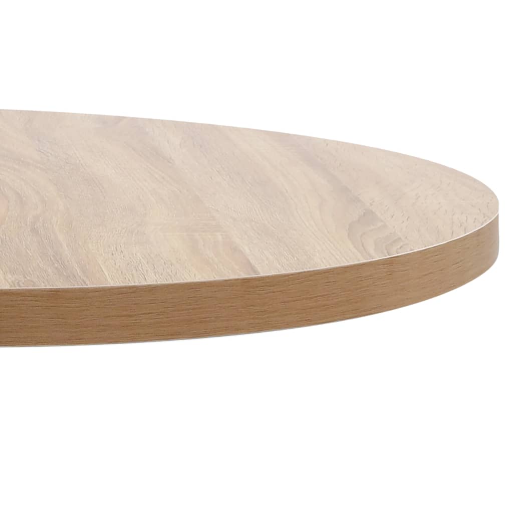 vidaXL bistro galds, gaiši brūns, 80 cm, MDF