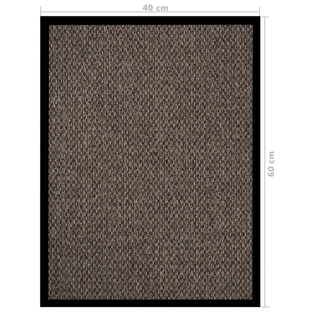 vidaXL durvju paklājs, bēšs, 40x60 cm