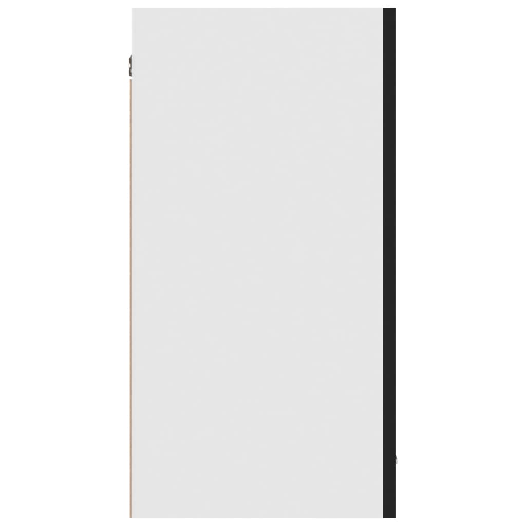 vidaXL piekarams skapītis, melns, 80x31x60 cm, skaidu plāksne