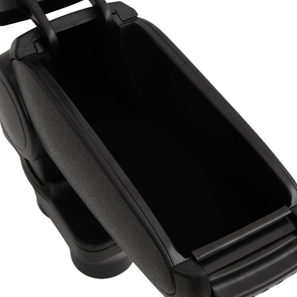vidaXL automašīnas roku balsts, melns, 12x36x(31-46) cm, ABS