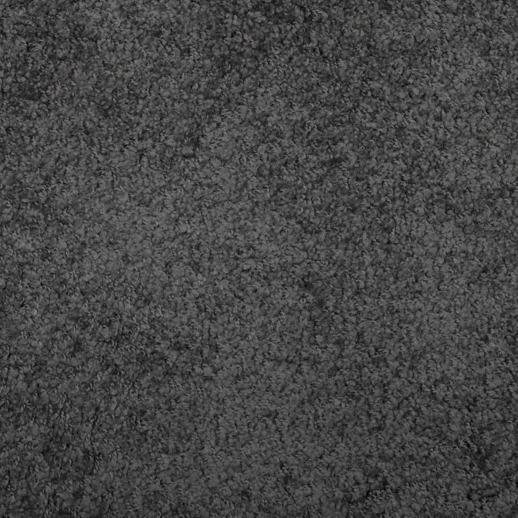 vidaXL paklājs, 60x110 cm, Shaggy, moderns, antracītpelēks
