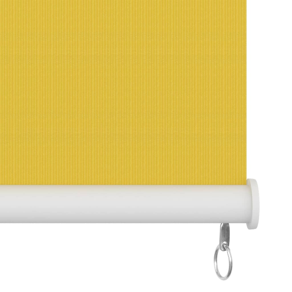 vidaXL āra ruļļu žalūzijas, 220x140 cm, dzeltenas
