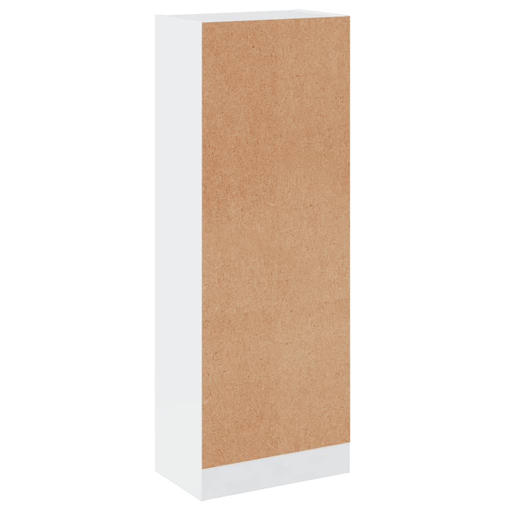 vidaXL 3-līmeņu grāmatu plaukts, balts, 40x24x108 cm, skaidu plāksne