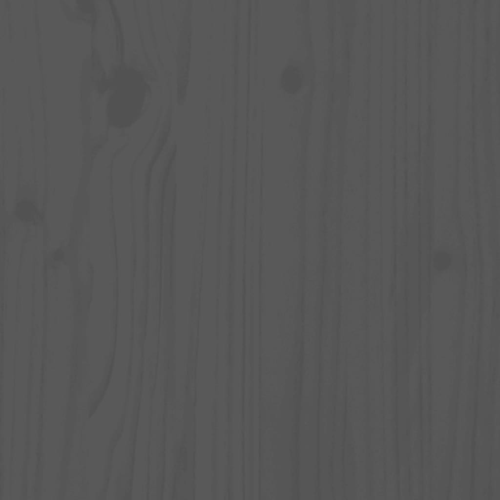 vidaXL naktsskapīši, 2 gab., pelēki, 60x34x51 cm, priedes masīvkoks