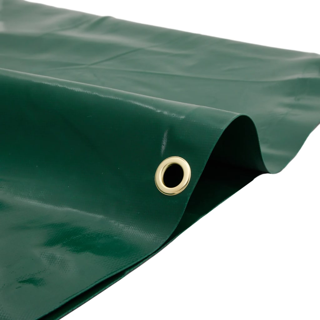 vidaXL brezenta pārklājs, zaļš, Ø 2,6 m, 650 g/m²