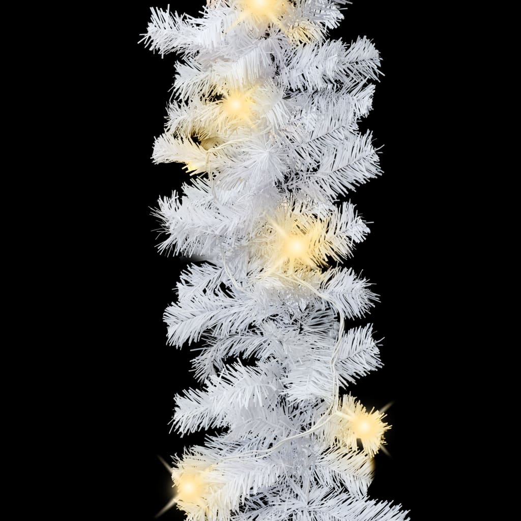 vidaXL Ziemassvētku vītne ar LED lampiņām, 5 m, balta