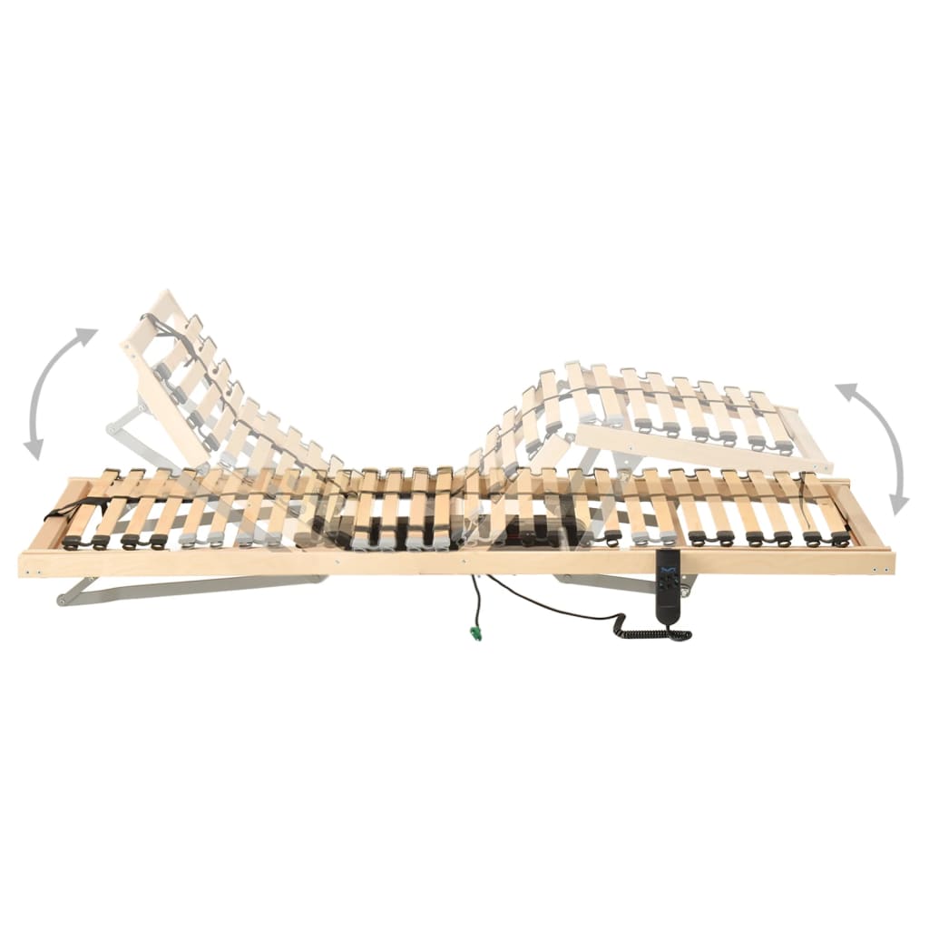 vidaXL elektriskas gultas redeles, 28 līstītes, 7 zonas, 80x200 cm