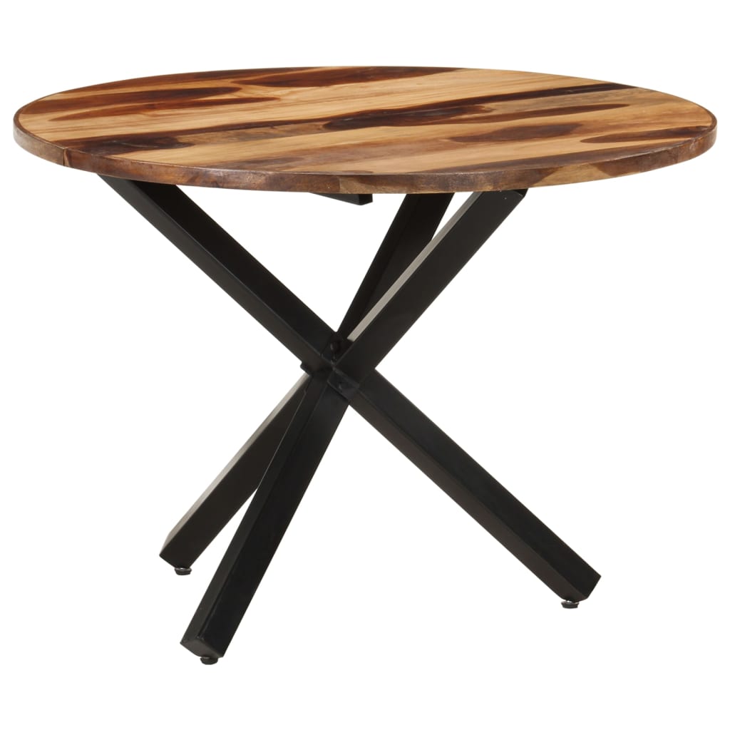 vidaXL virtuves galds, 100x100x75 cm, akācijas koks ar medus apdari
