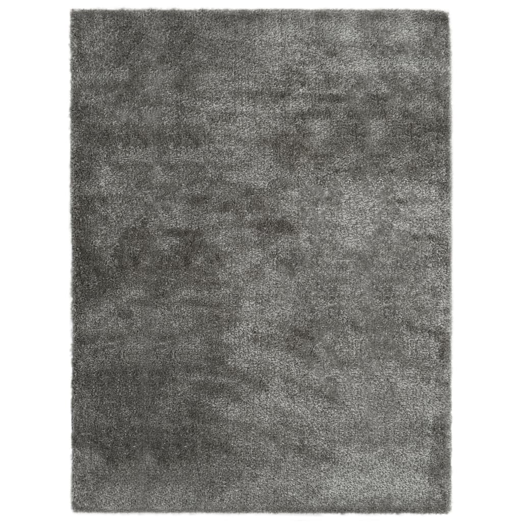 vidaXL paklājs, 160x230 cm, Shaggy, antracītpelēks