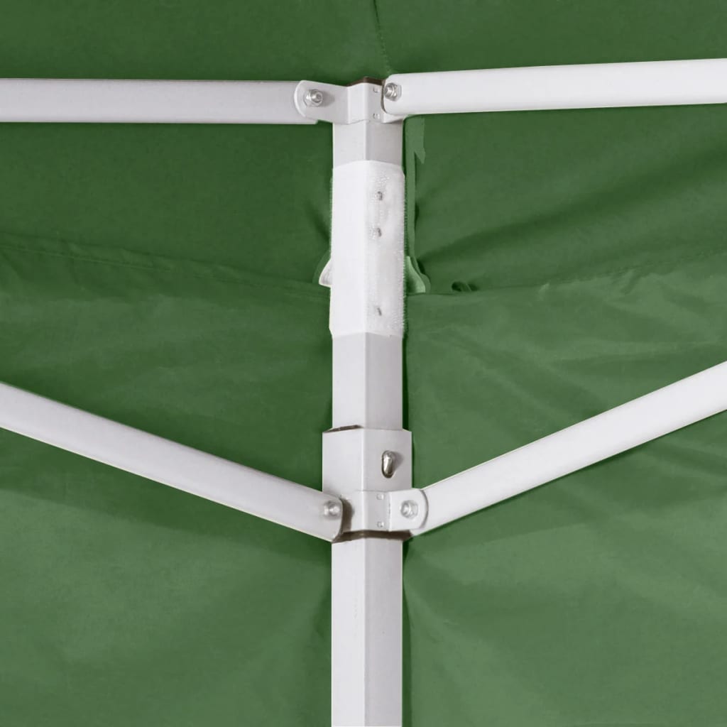 vidaXL saliekama telts, 3x3 m, 4 sienas, zaļa