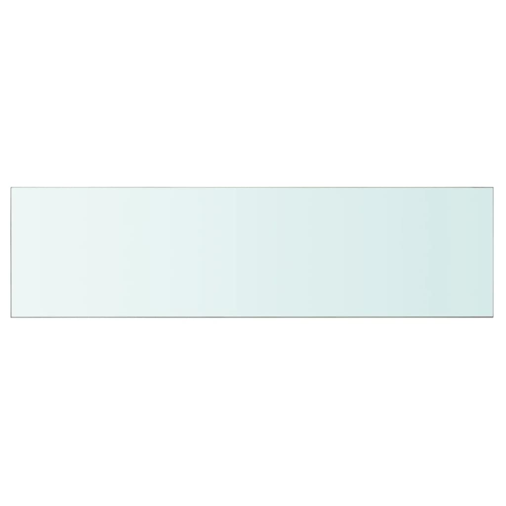 vidaXL sienas plaukts, 110x30 cm, caurspīdīgs stikls