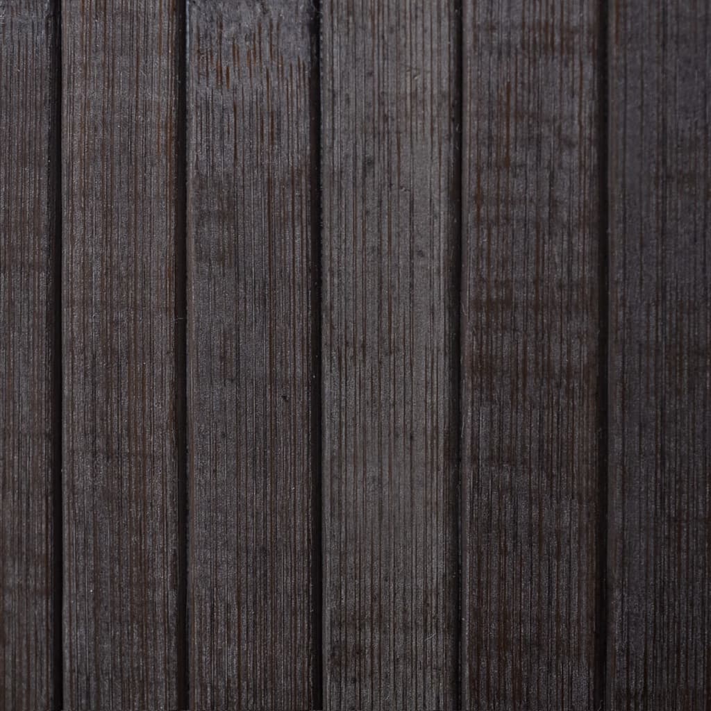 vidaXL istabas aizslietnis, 250x165 cm, tumši brūns bambuss