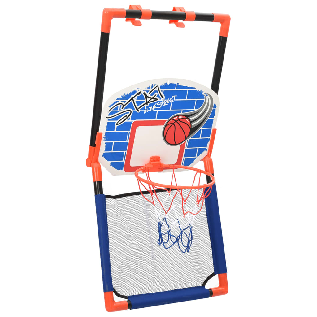 vidaXL bērnu basketbola komplekts, piemērots grīdai un sienai