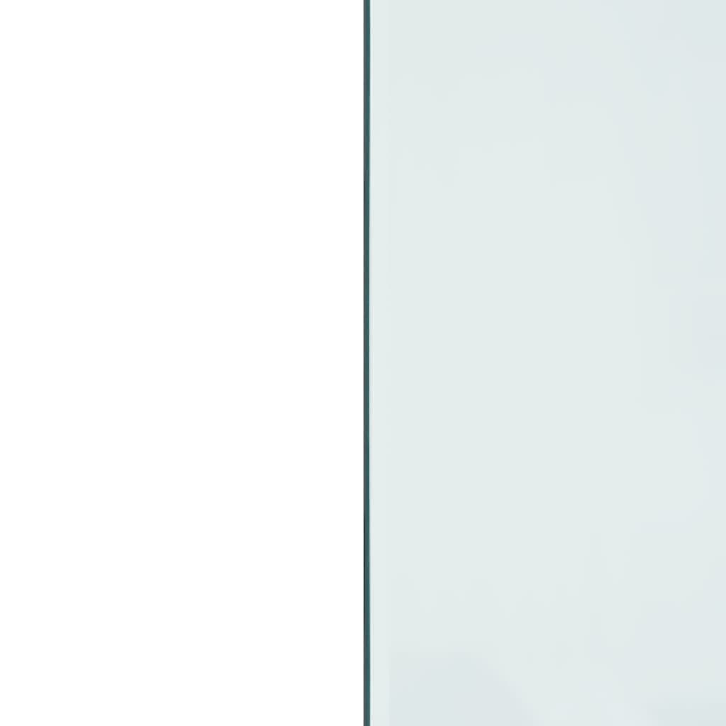 vidaXL kamīna plāksne, taisnstūra forma, stikls, 100x50 cm