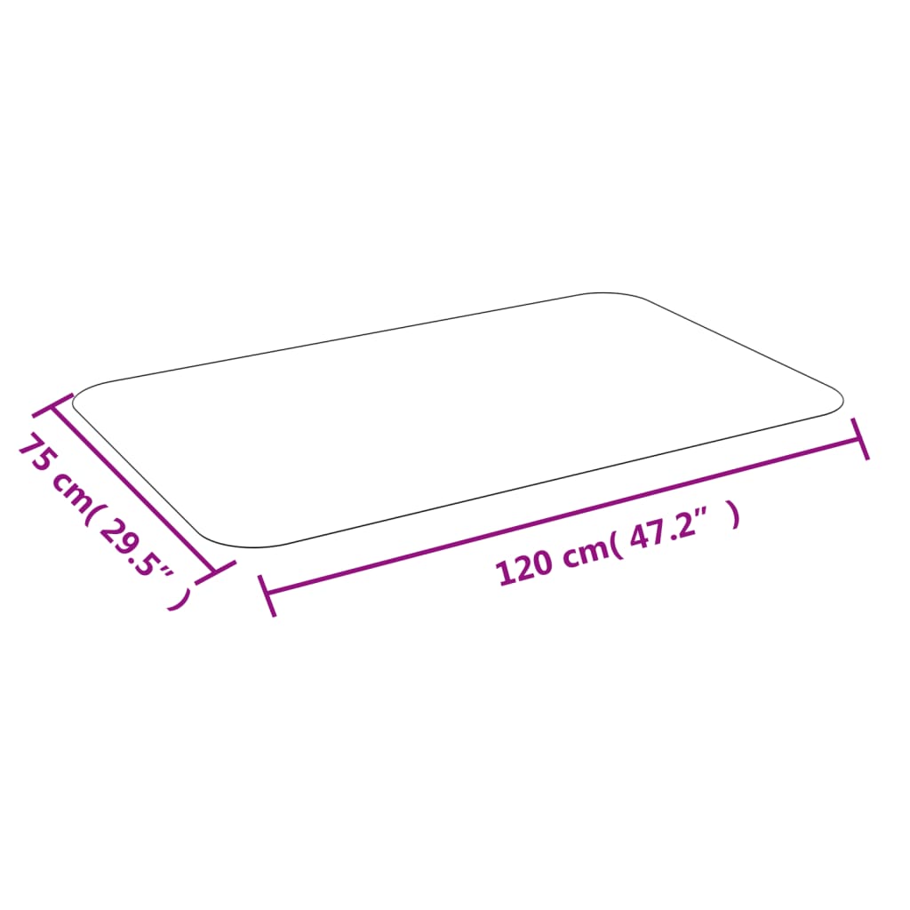 vidaXL grīdas aizsargs laminātam vai paklājam, 75x120 cm