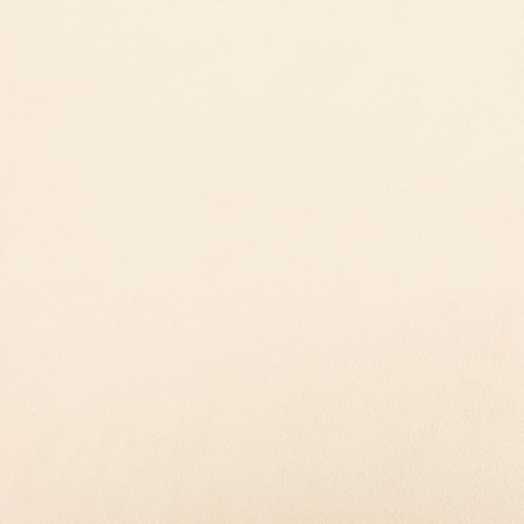 vidaXL sienas paneļi, 12 gab., krēmkrāsas, 60x15 cm, samts, 1,08 m²