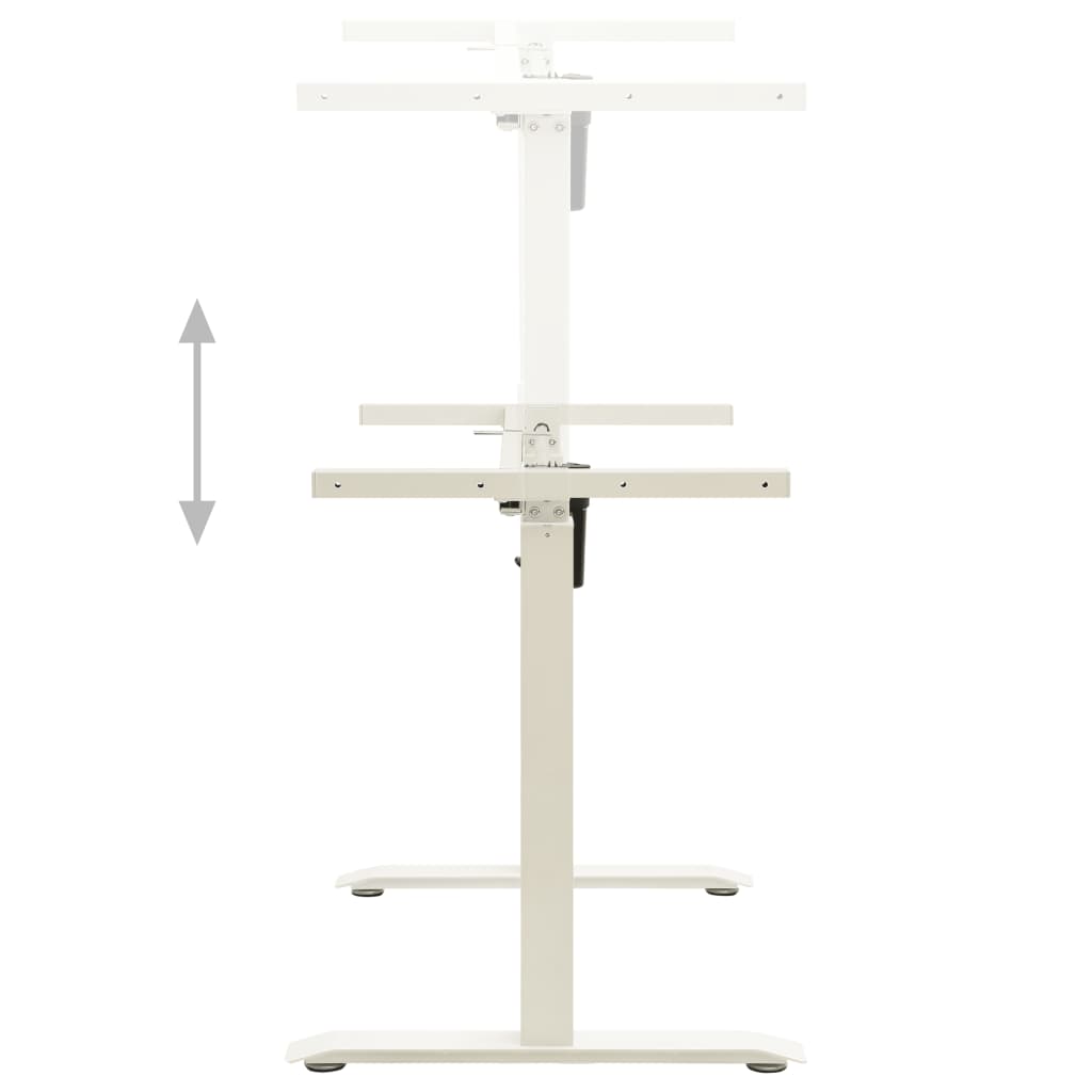 vidaXL motorizēts galda rāmis, elektriski regulējams augstums, balts