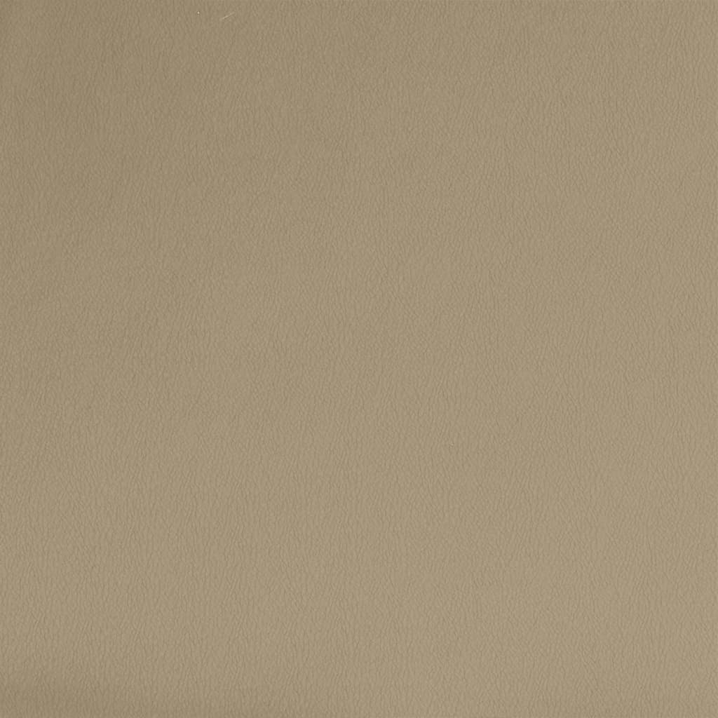 vidaXL 2-vietīga dīvāngulta, kapučīno krāsas mākslīgā āda