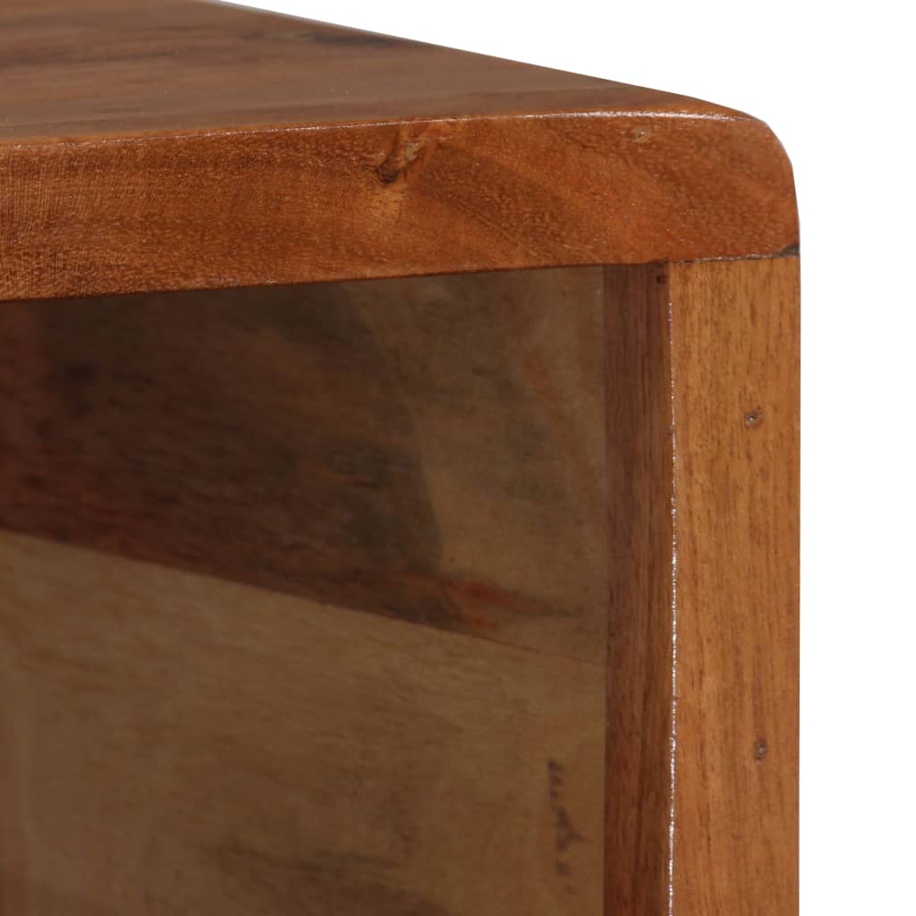vidaXL kafijas galdiņš ar izgrebtu atvilktni, 100x50x40 cm, masīvkoks