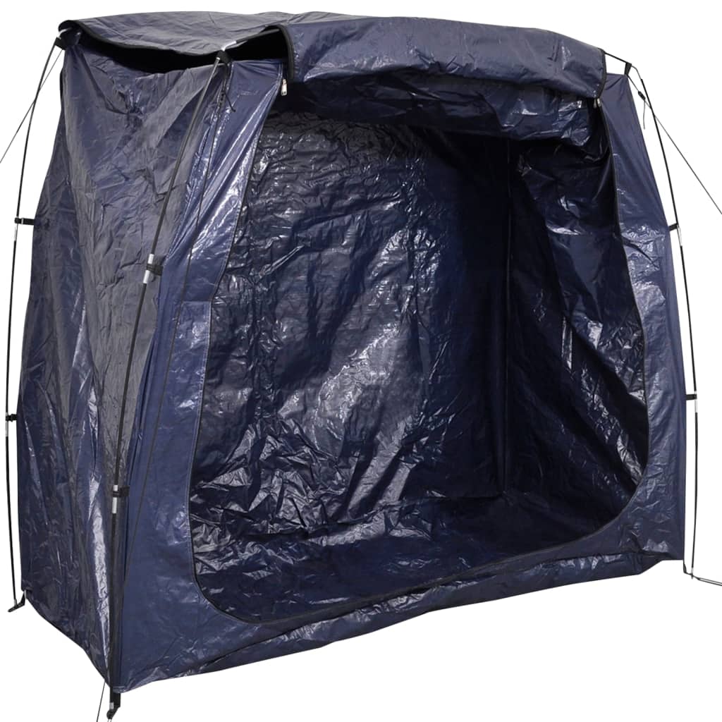 VidaXL Zila velosipēdu uzglabāšanas telts 200x80x150 cm